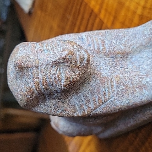 SPHINX CARVED STONE SCULPTURE - Picture 1 of 7